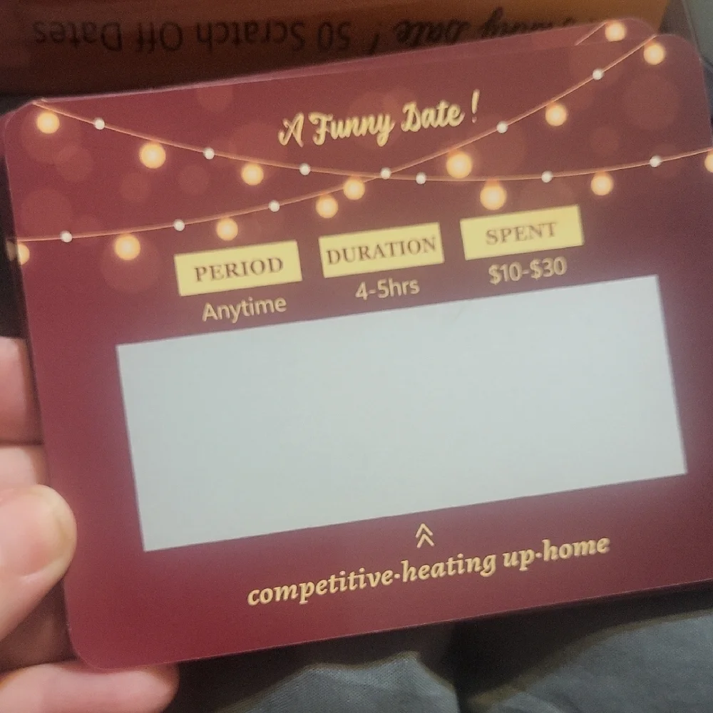 Game 50 Scratch Off Dates Cards